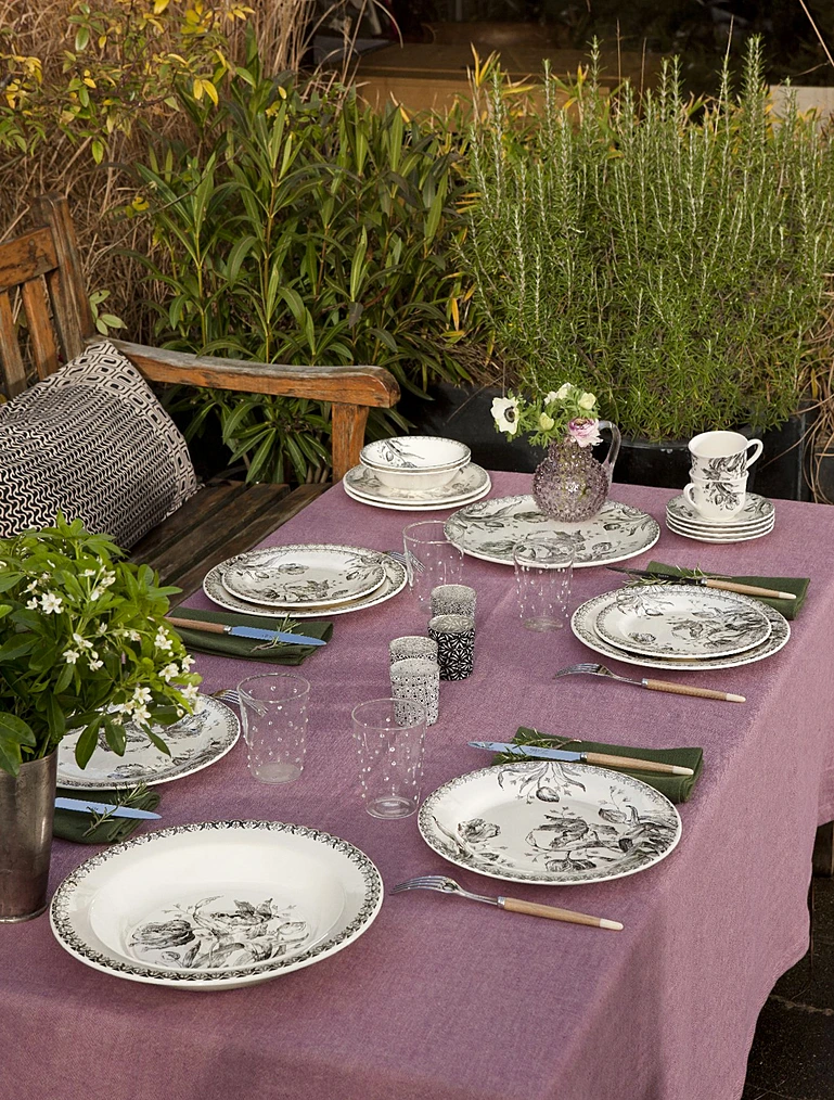 Плоское блюдо Tulipes Noires, 30 см от Gien