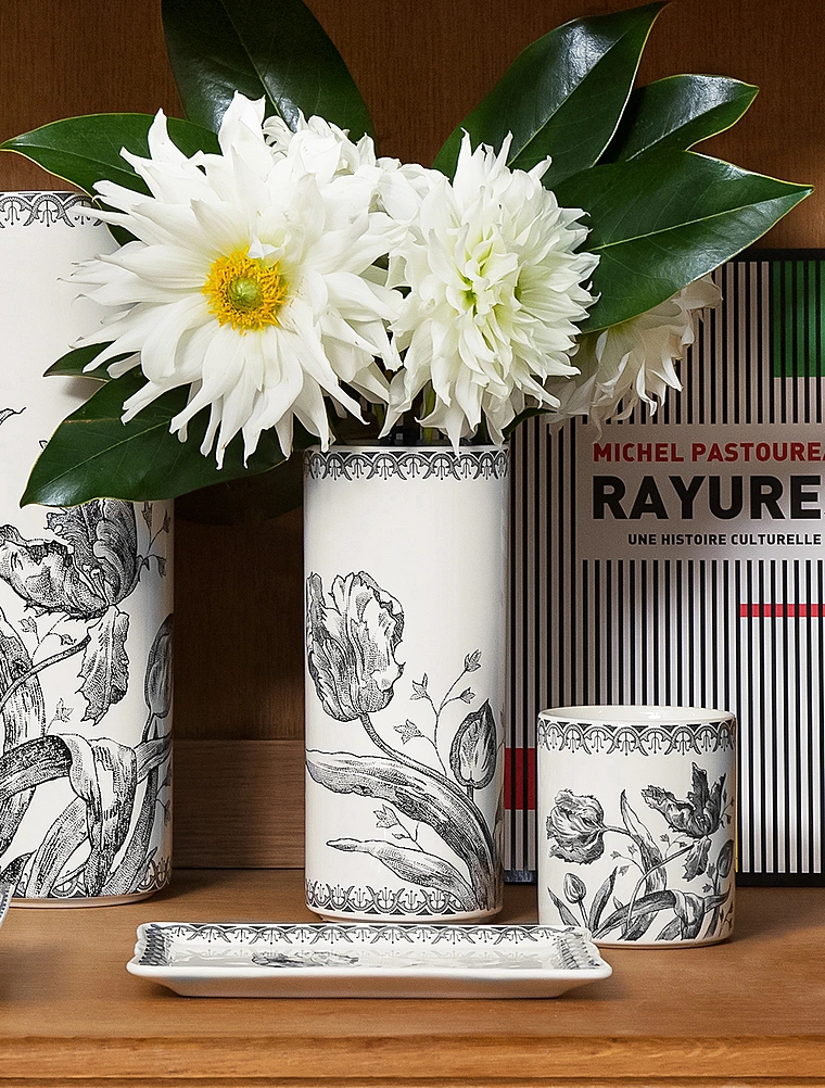 Ваза Tulipes Noires, 20 см от Gien