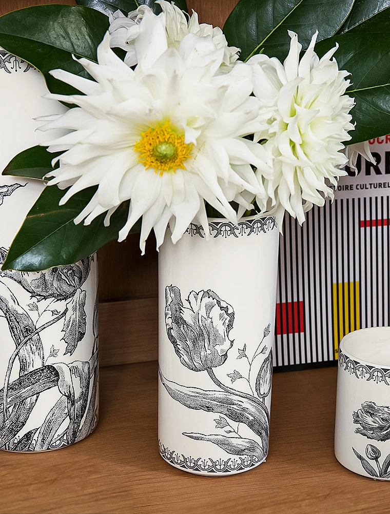 Ваза Tulipes Noires, 20 см от Gien