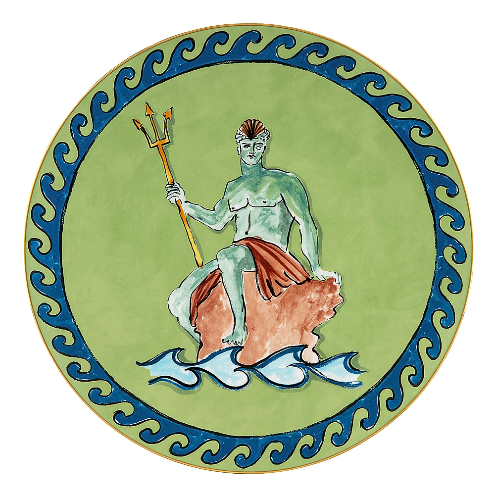 Плоское блюдо Il Viaggio Di Nettuno, 33 см от Ginori 1735