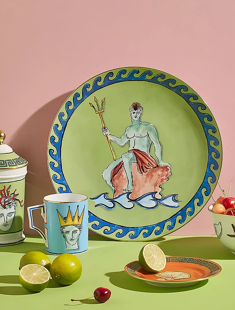 Плоское блюдо Il Viaggio Di Nettuno, 33 см от Ginori 1735