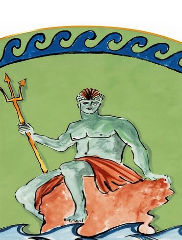 Плоское блюдо Il Viaggio Di Nettuno, 33 см