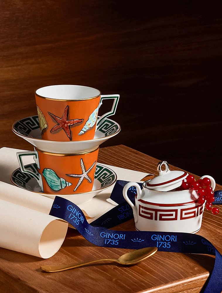 Набор из 2 чайных пар Il Viaggio Di Nettuno от Ginori 1735