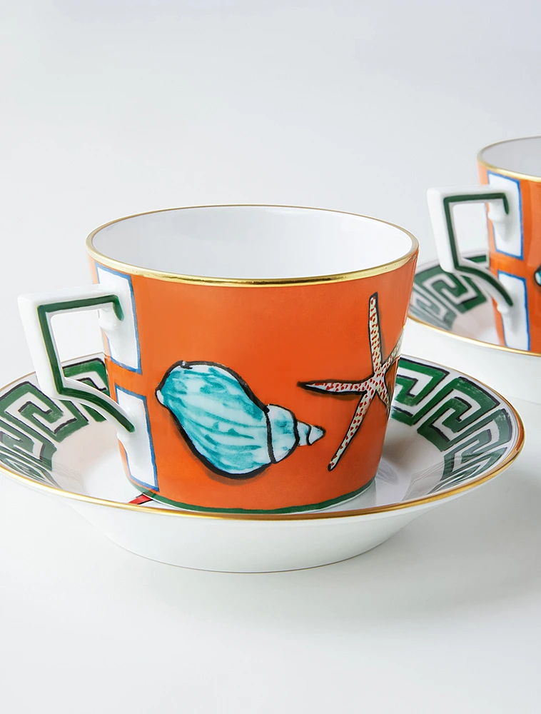 Набор из 2 чайных пар Il Viaggio Di Nettuno от Ginori 1735