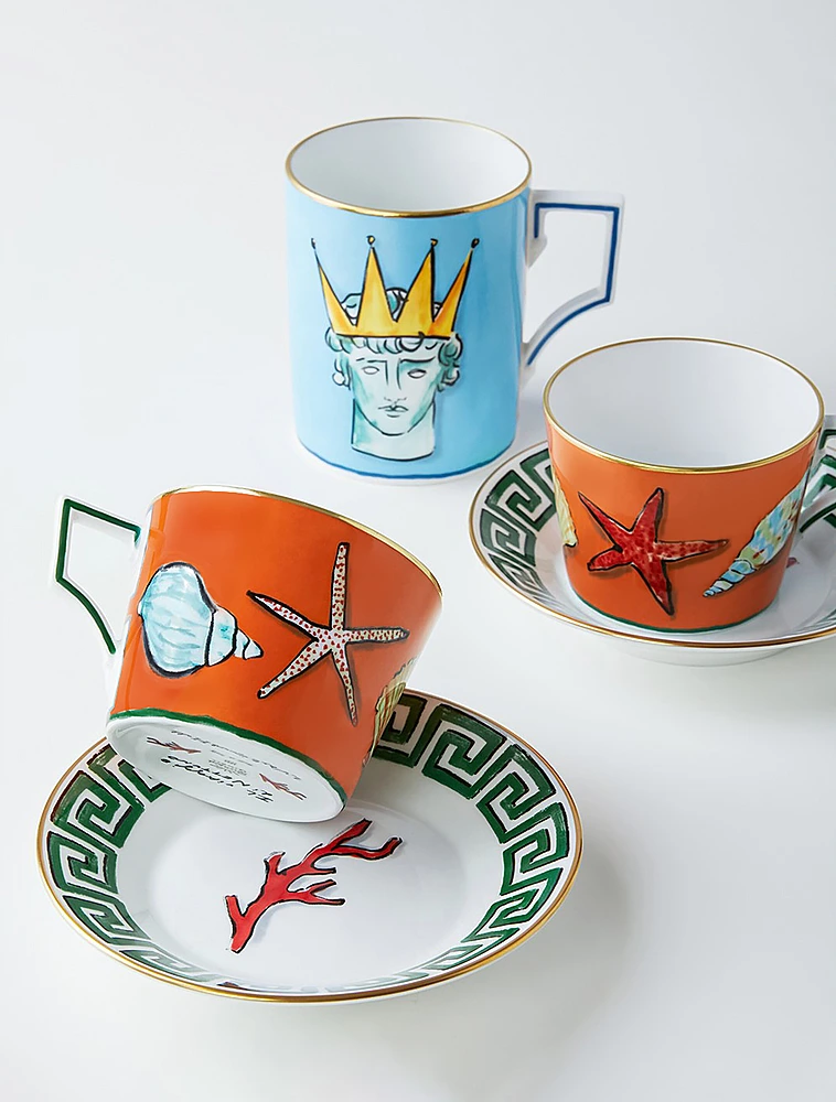 Набор из 2 чайных пар Il Viaggio Di Nettuno от Ginori 1735