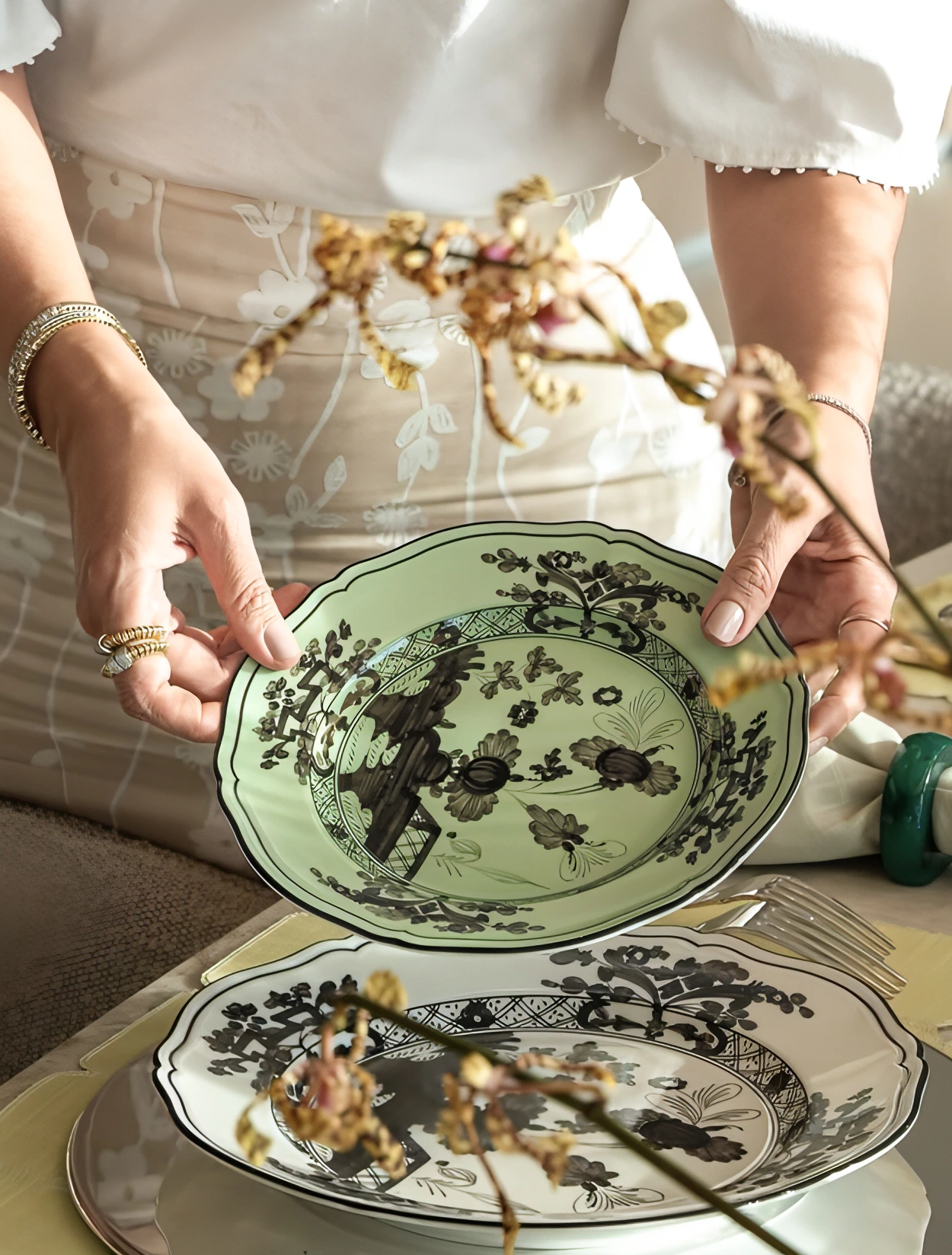 Закусочная тарелка Oriente Italiano, 21 см