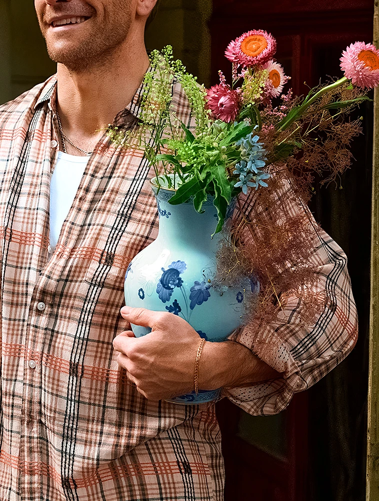 Ваза Oriente Italiano, 25 см от Ginori 1735