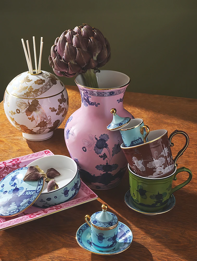 Ваза Oriente Italiano, 25 см от Ginori 1735