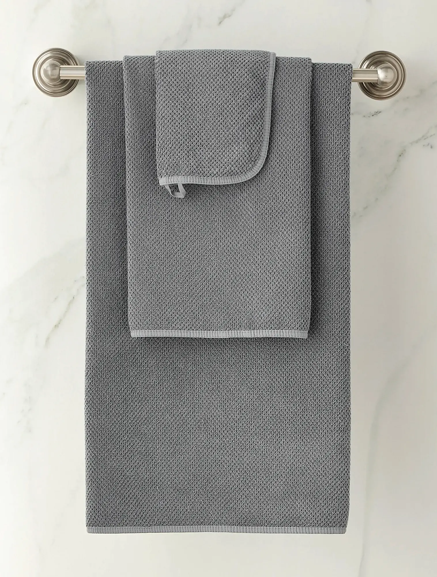 Полотенце Bee Waffle Steel, 30x50 см