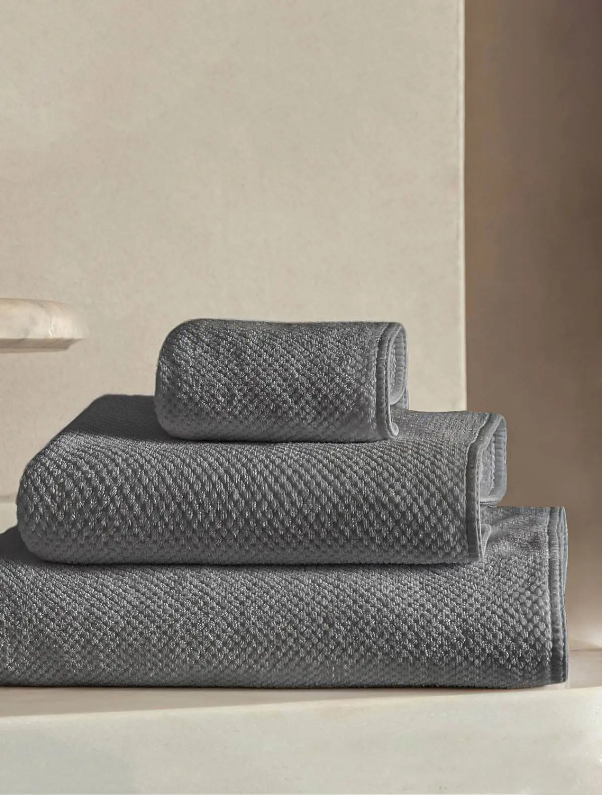 Полотенце Bee Waffle Steel, 30x50 см