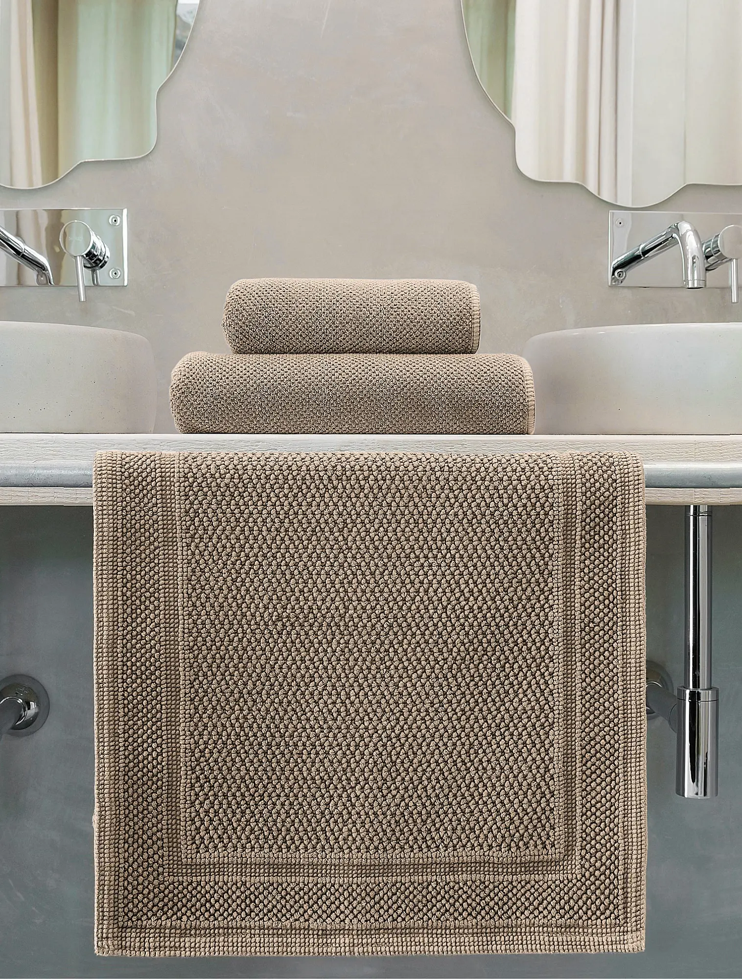 Полотенце Bee Waffle Stone, 50x100 см