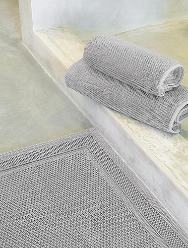 Коврик для ванной Bee Waffle Silver, 50x80 см