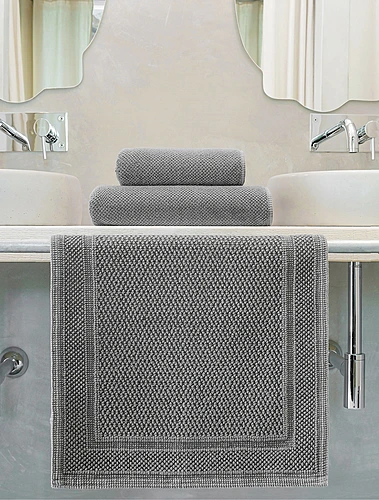 Коврик для ванной Bee Waffle Steel, 50x80 см