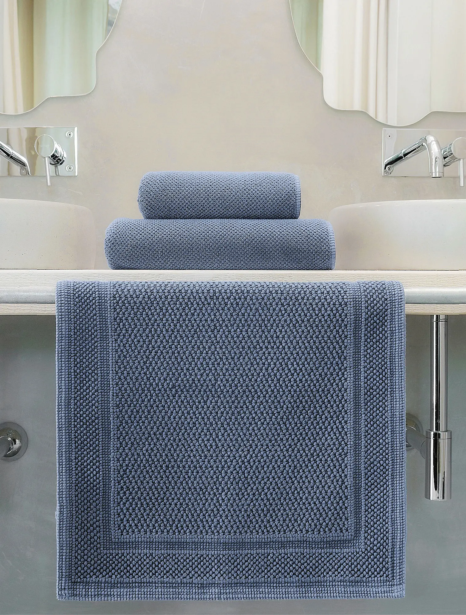 Коврик для ванной Bee Waffle Cobalt, 50x80 см