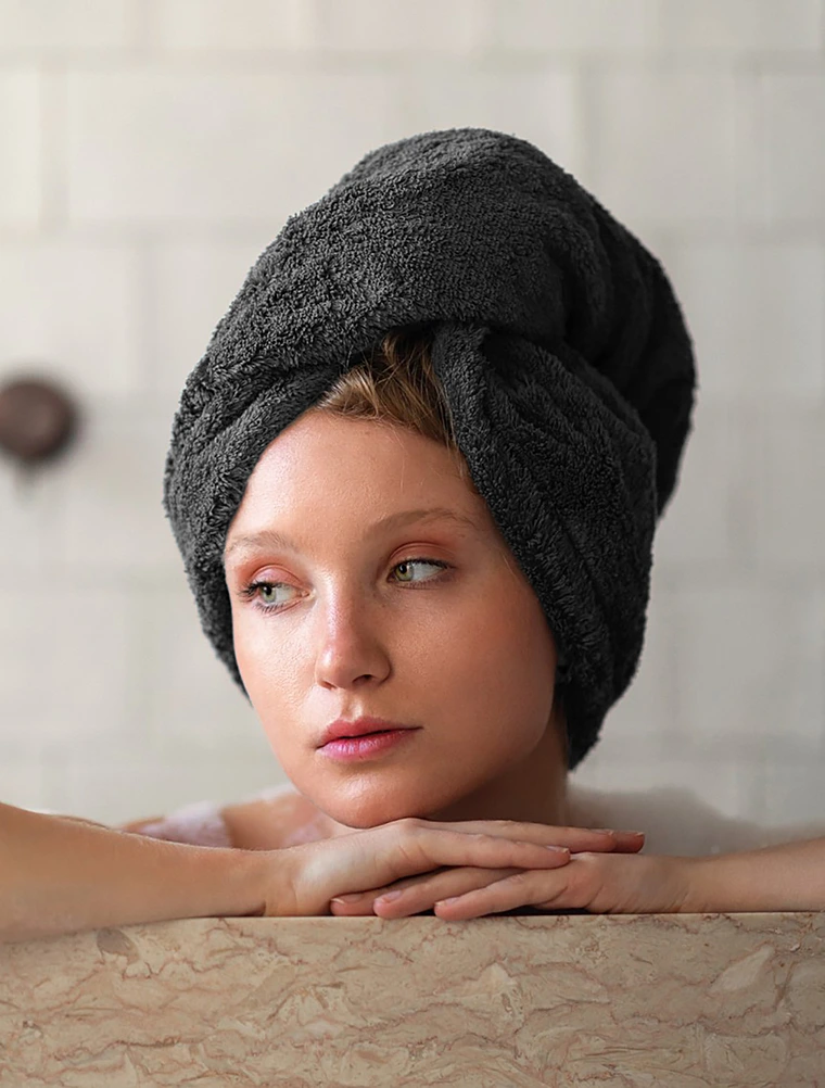 Полотенце-тюрбан для волос Egoist Storm, 23x75 см от Graccioza