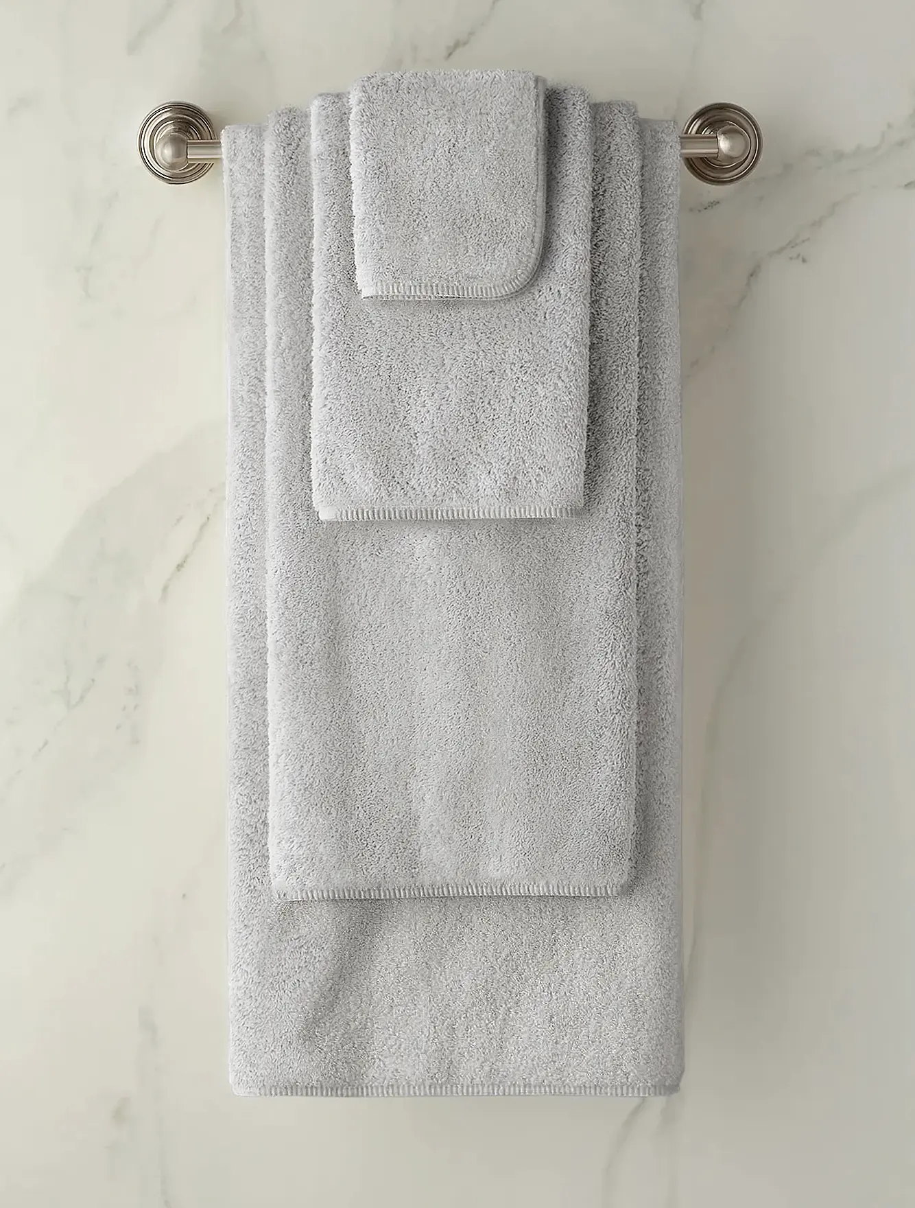 Полотенце Long Double Loop Silver, 70x140 см