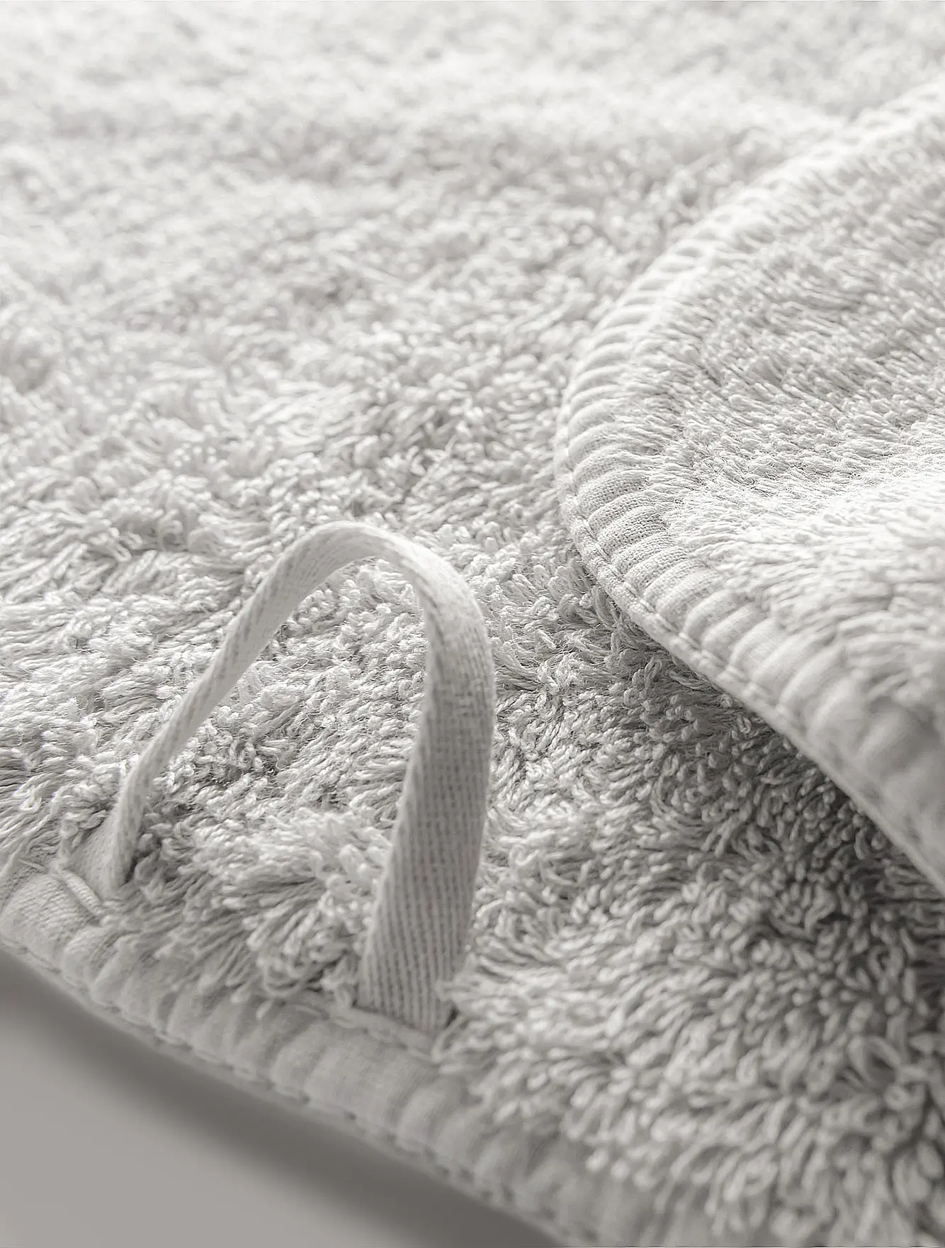 Полотенце Long Double Loop Silver, 70x140 см