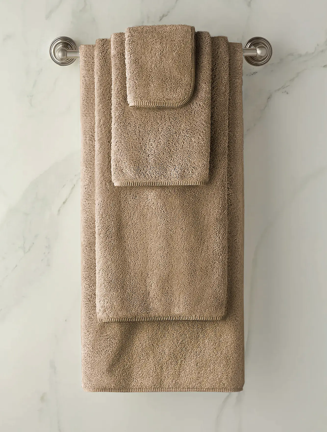 Полотенце Long Double Loop Stone, 50x100 см