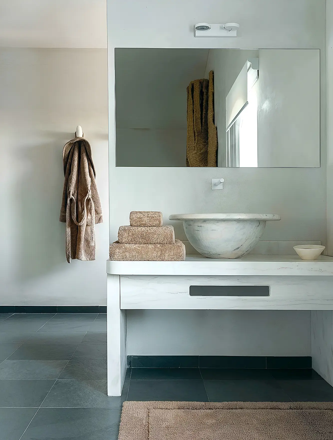 Полотенце Long Double Loop Stone, 50x100 см