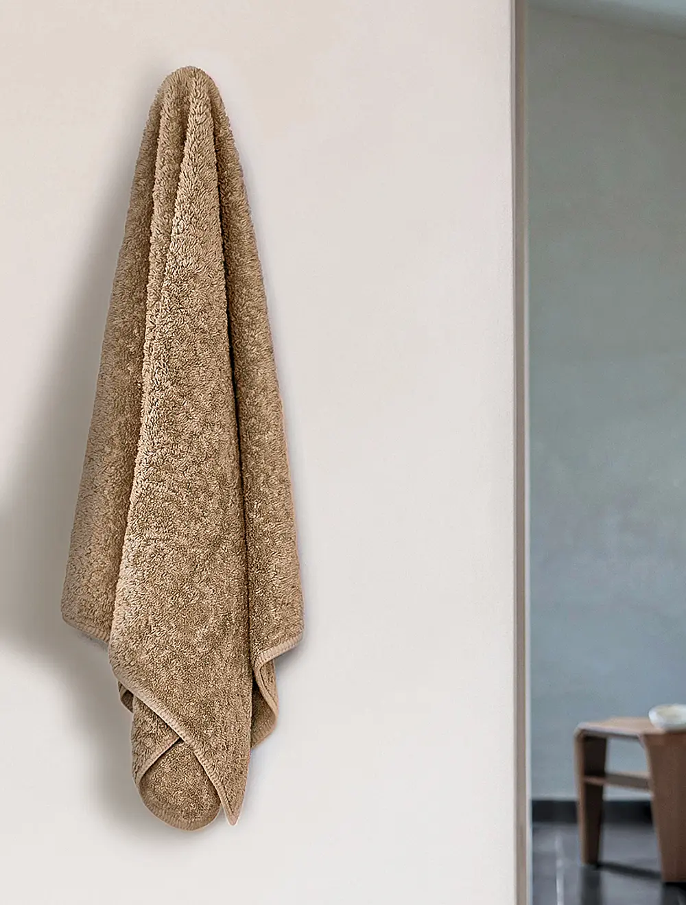 Полотенце Long Double Loop Stone, 70x140 см