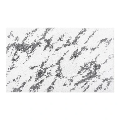 Коврик для ванной Mabel Silver/White, 50x80 см