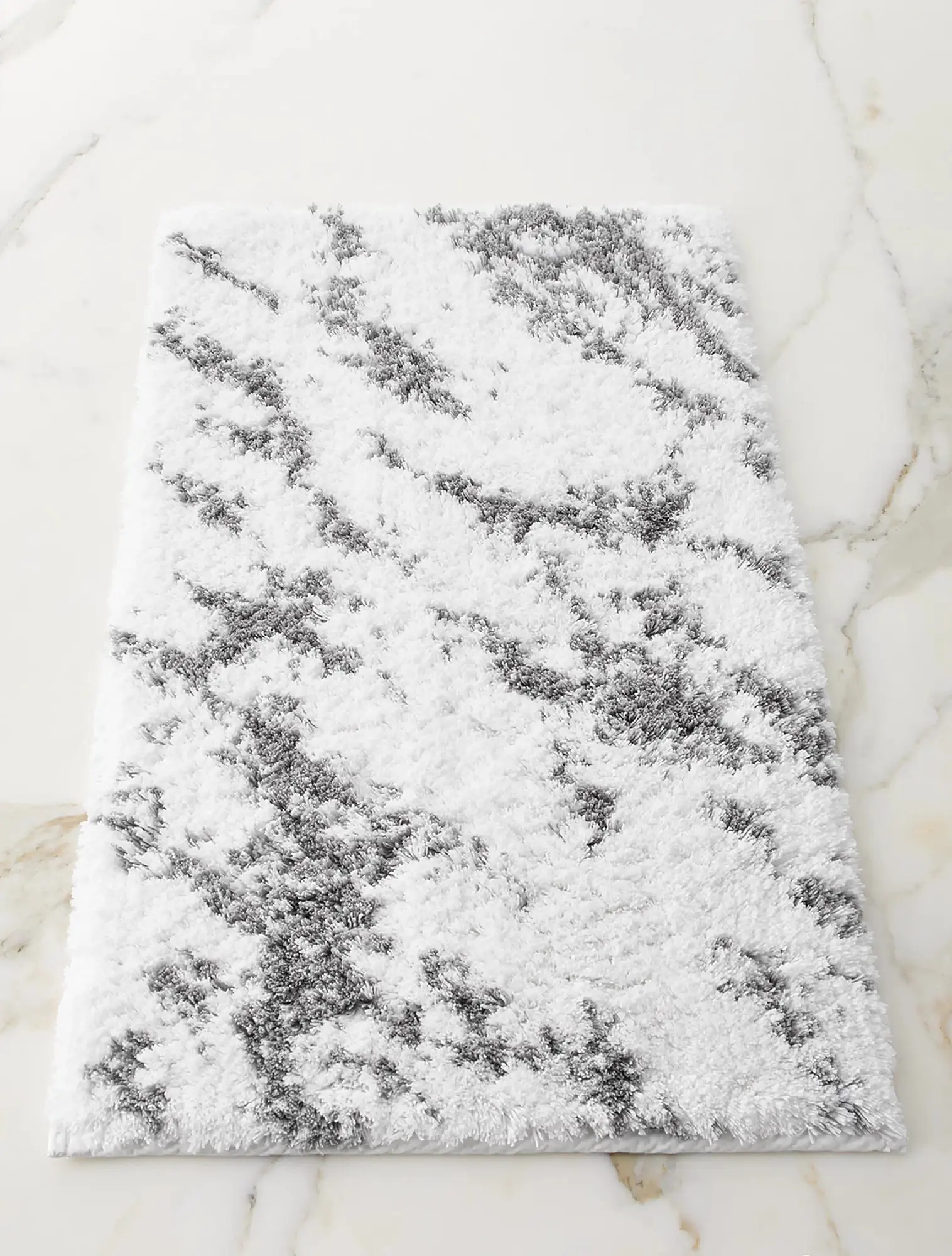 Коврик для ванной Mabel Silver/White, 50x80 см