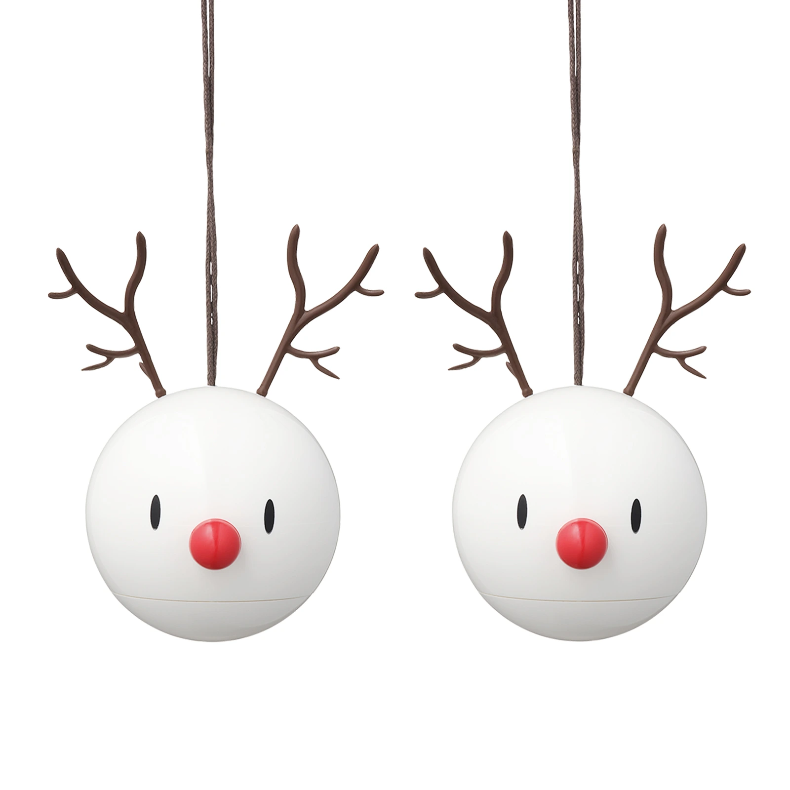 Набор из 2 ёлочных игрушек Reindeer Bumble, 8 см