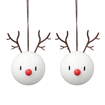 Набор из 2 ёлочных игрушек Reindeer Bumble, 8 см