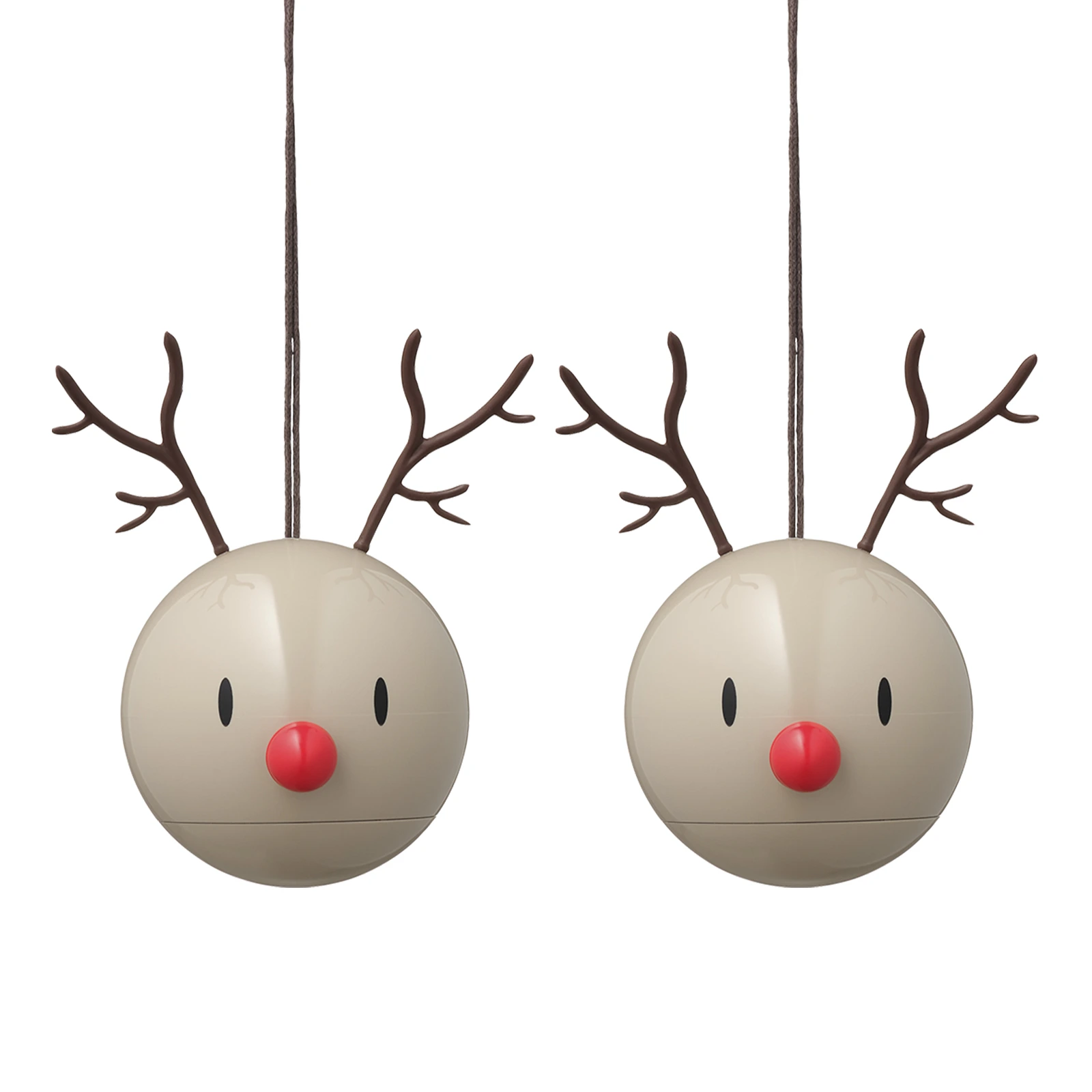 Набор из 2 ёлочных игрушек Reindeer Bumble, 8 см