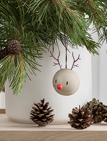 Набор из 2 ёлочных игрушек Reindeer Bumble, 8 см