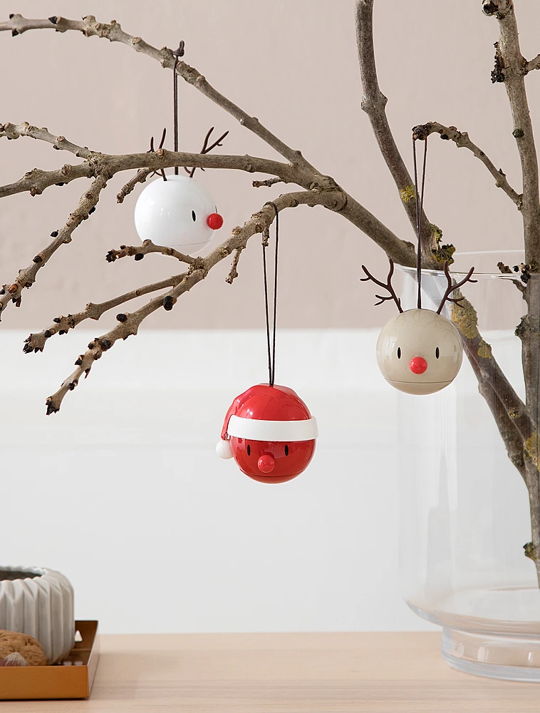 Набор из 2 ёлочных игрушек Reindeer Bumble, 8 см от Hoptimist