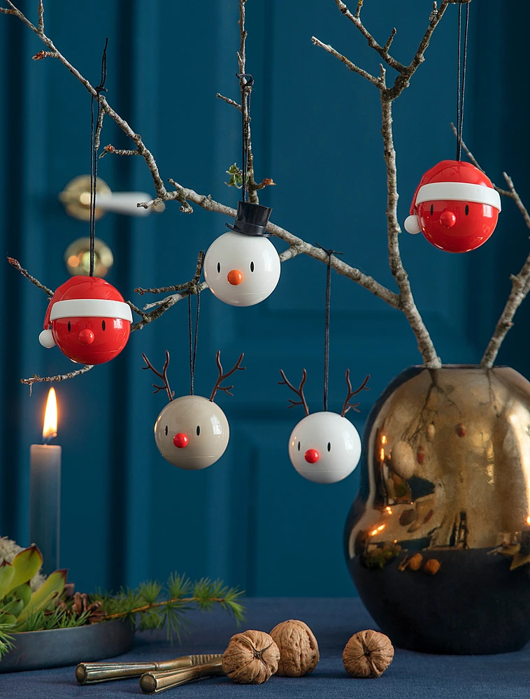 Набор из 2 ёлочных игрушек Reindeer Bumble, 8 см от Hoptimist