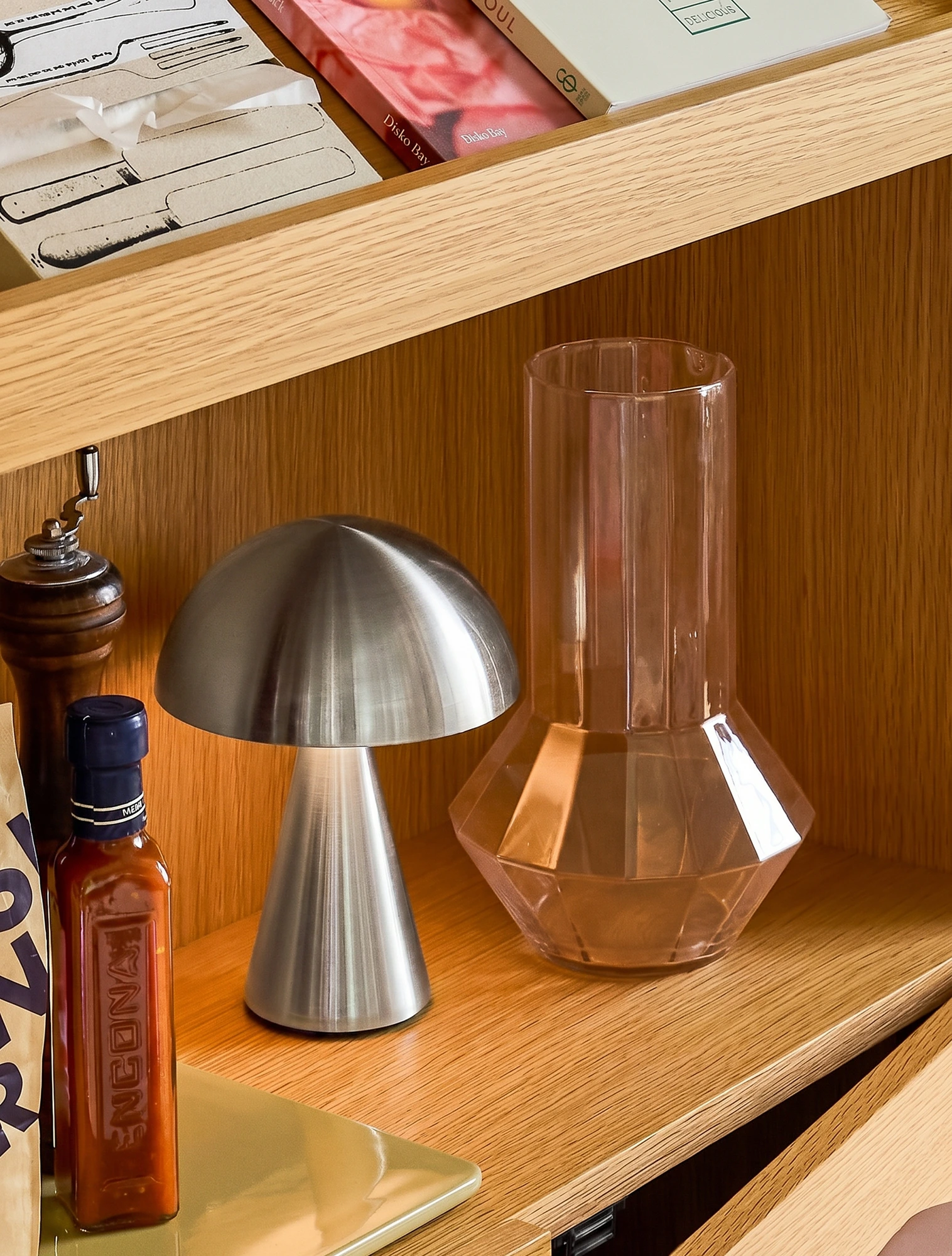 Портативная настольная лампа Mush, 20 см