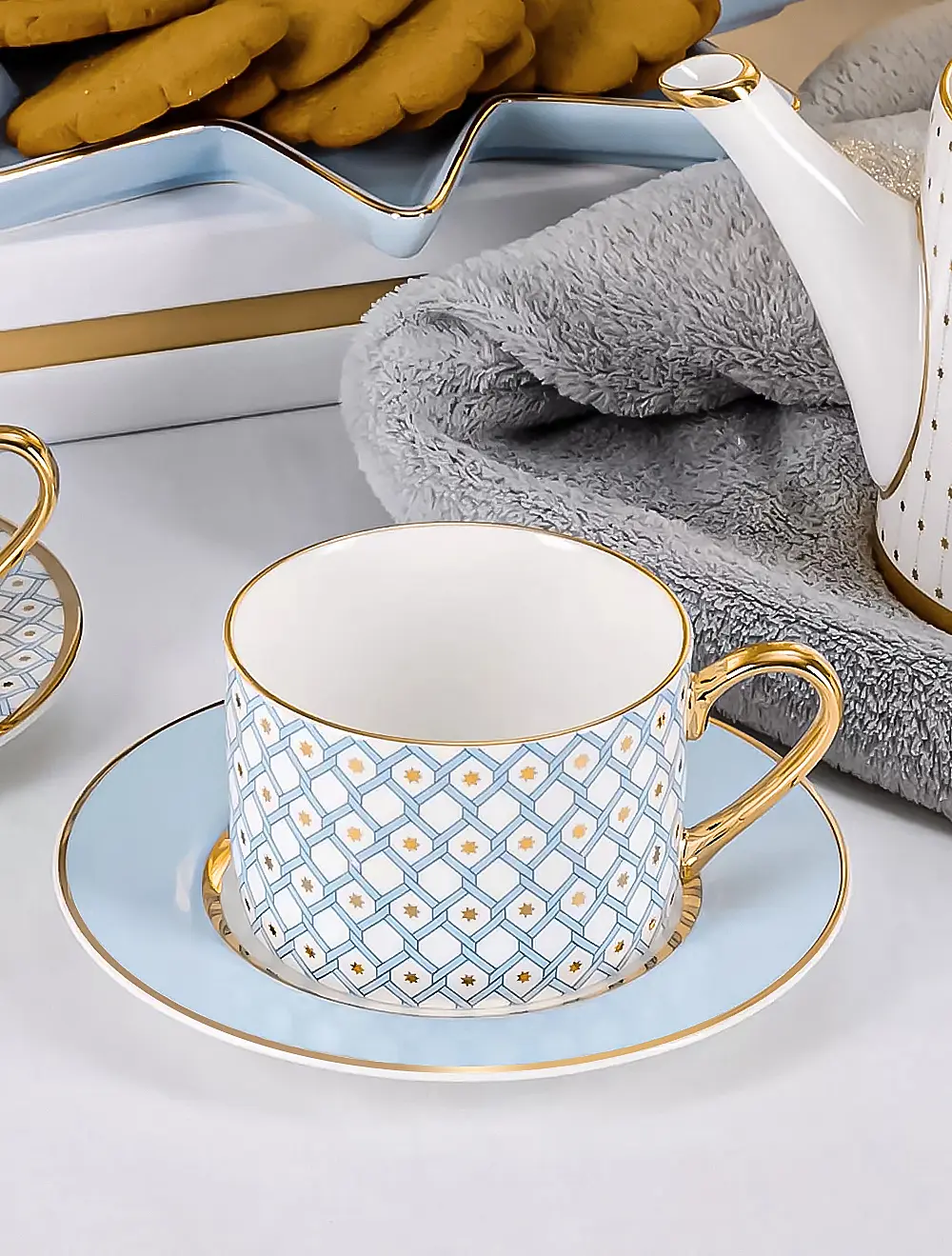 Чайная пара Азур, 250 мл