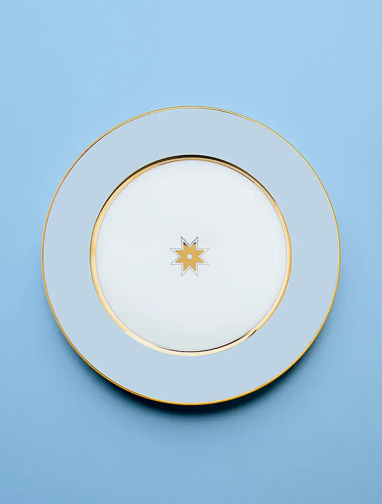 Закусочная тарелка Азур, 20 см от Императорский фарфоровый завод