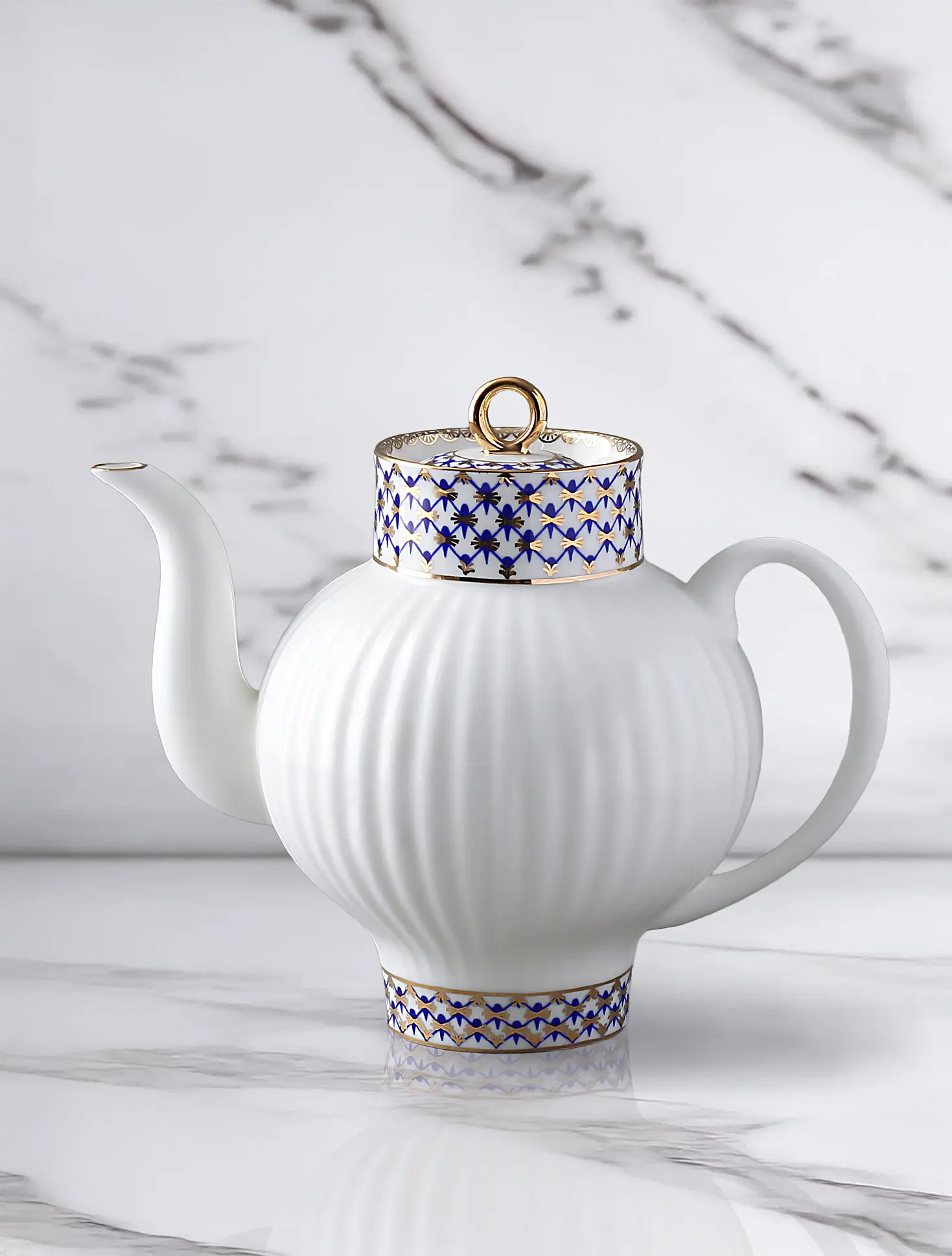 Заварочный чайник Кобальтовая сетка, 800 мл