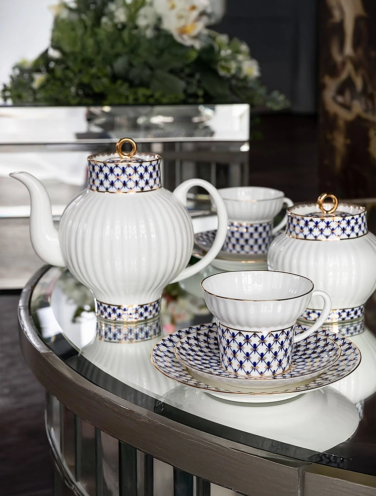 Заварочный чайник Кобальтовая сетка, 800 мл от Императорский фарфоровый завод