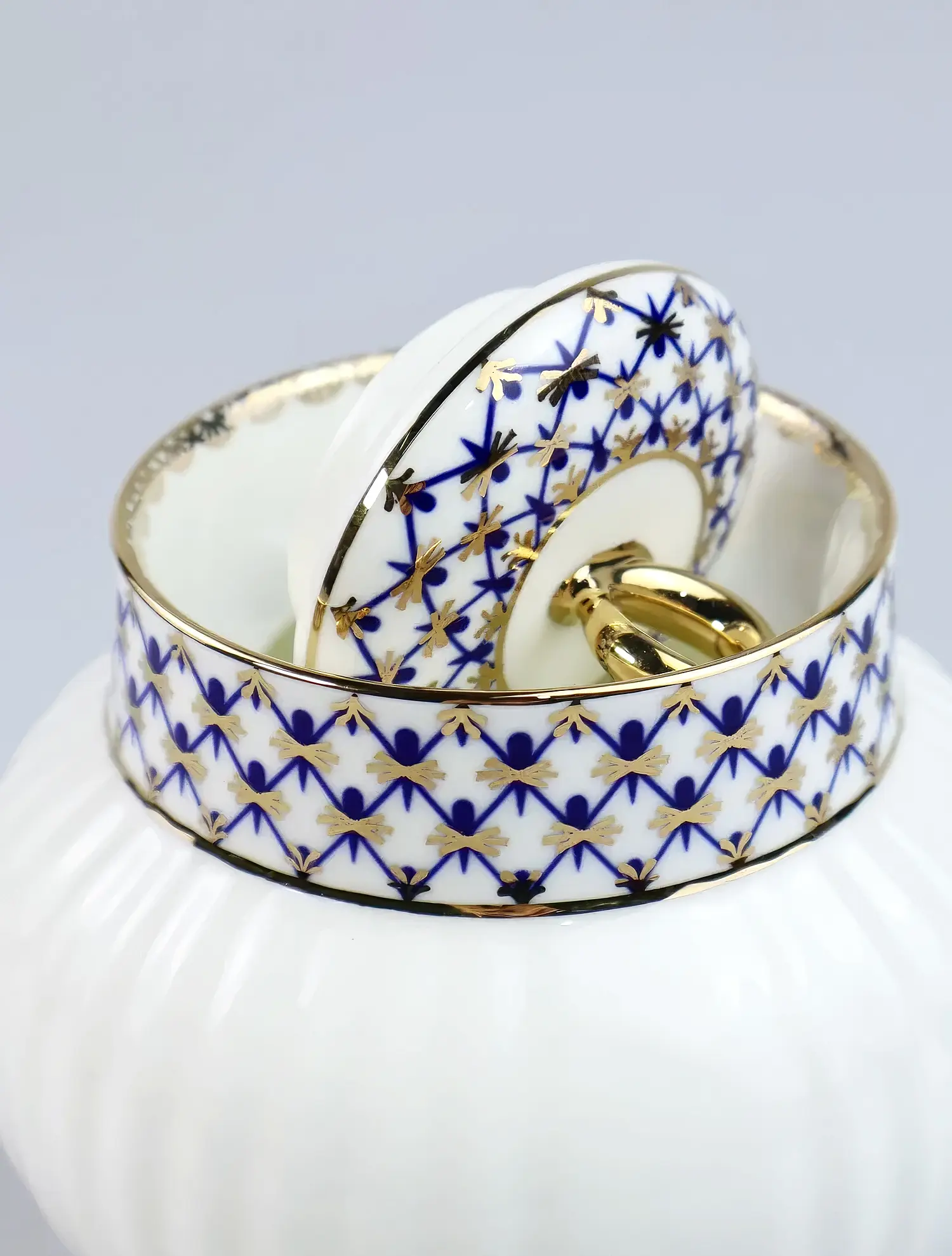 Сахарница Кобальтовая сетка, 390 мл