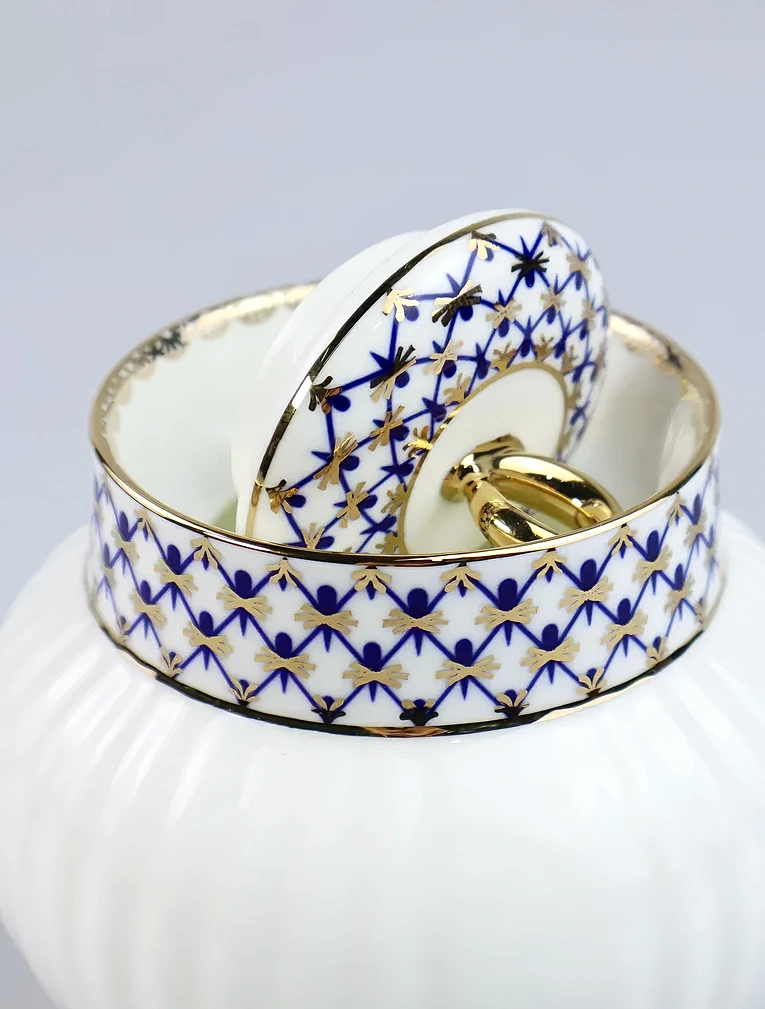 Сахарница Кобальтовая сетка, 390 мл от Императорский фарфоровый завод