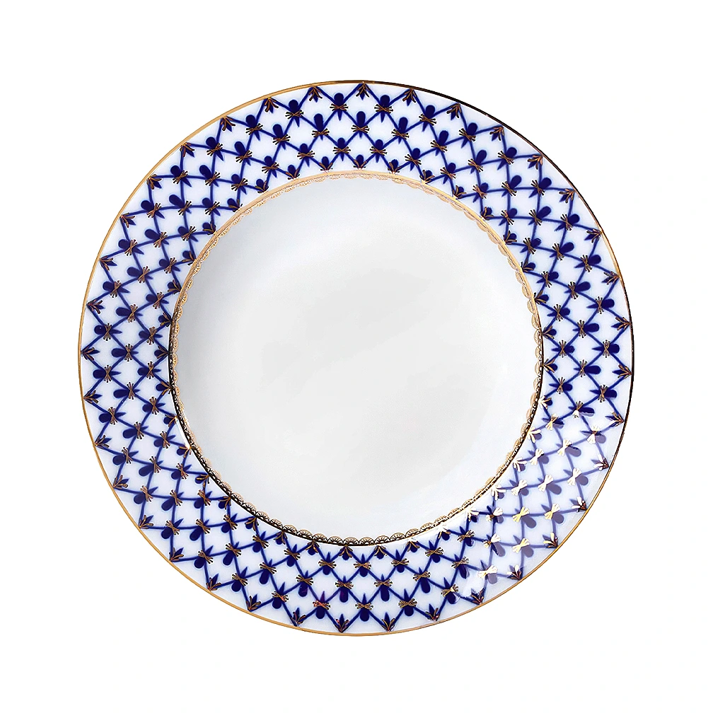 Закусочная тарелка Кобальтовая сетка, 20 см от Императорский фарфоровый завод