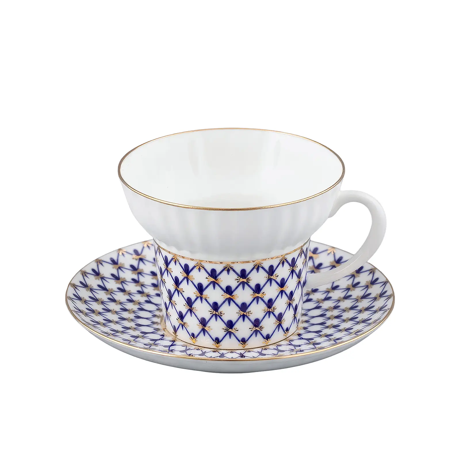 Кофейная пара Кобальтовая сетка, 155 мл