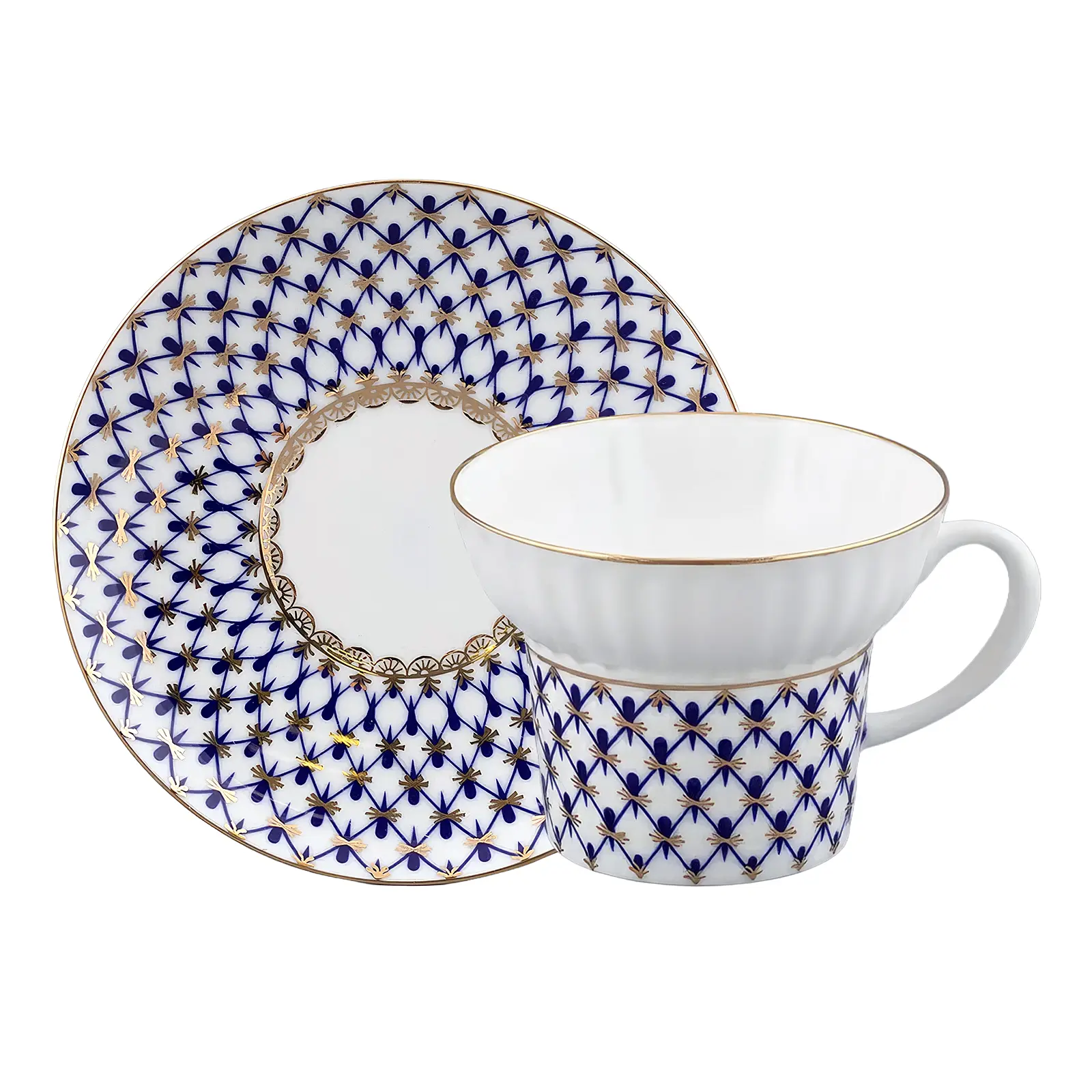 Кофейная пара Кобальтовая сетка, 155 мл