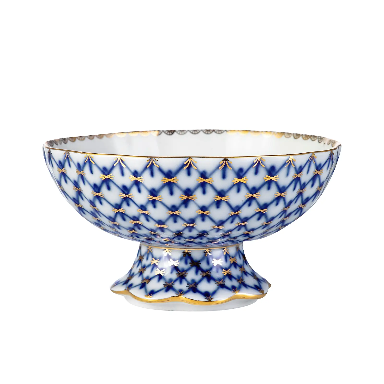 Конфетница Кобальтовая сетка, 13,5x7 см