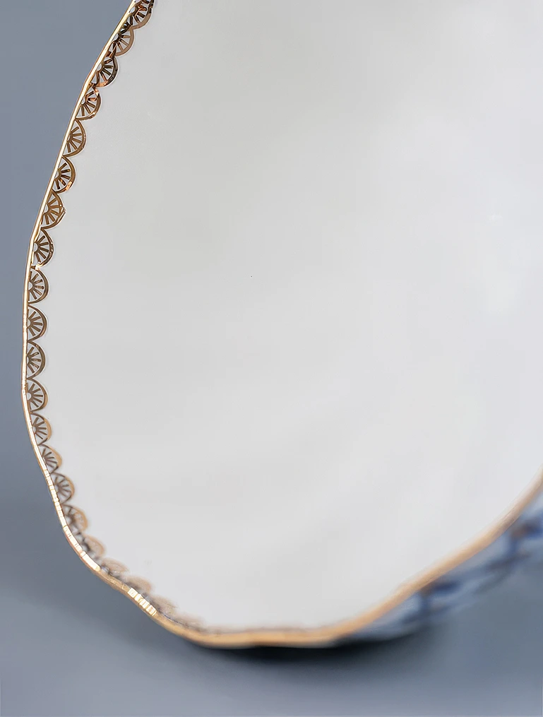 Конфетница Кобальтовая сетка, 13,5x7 см от Императорский фарфоровый завод