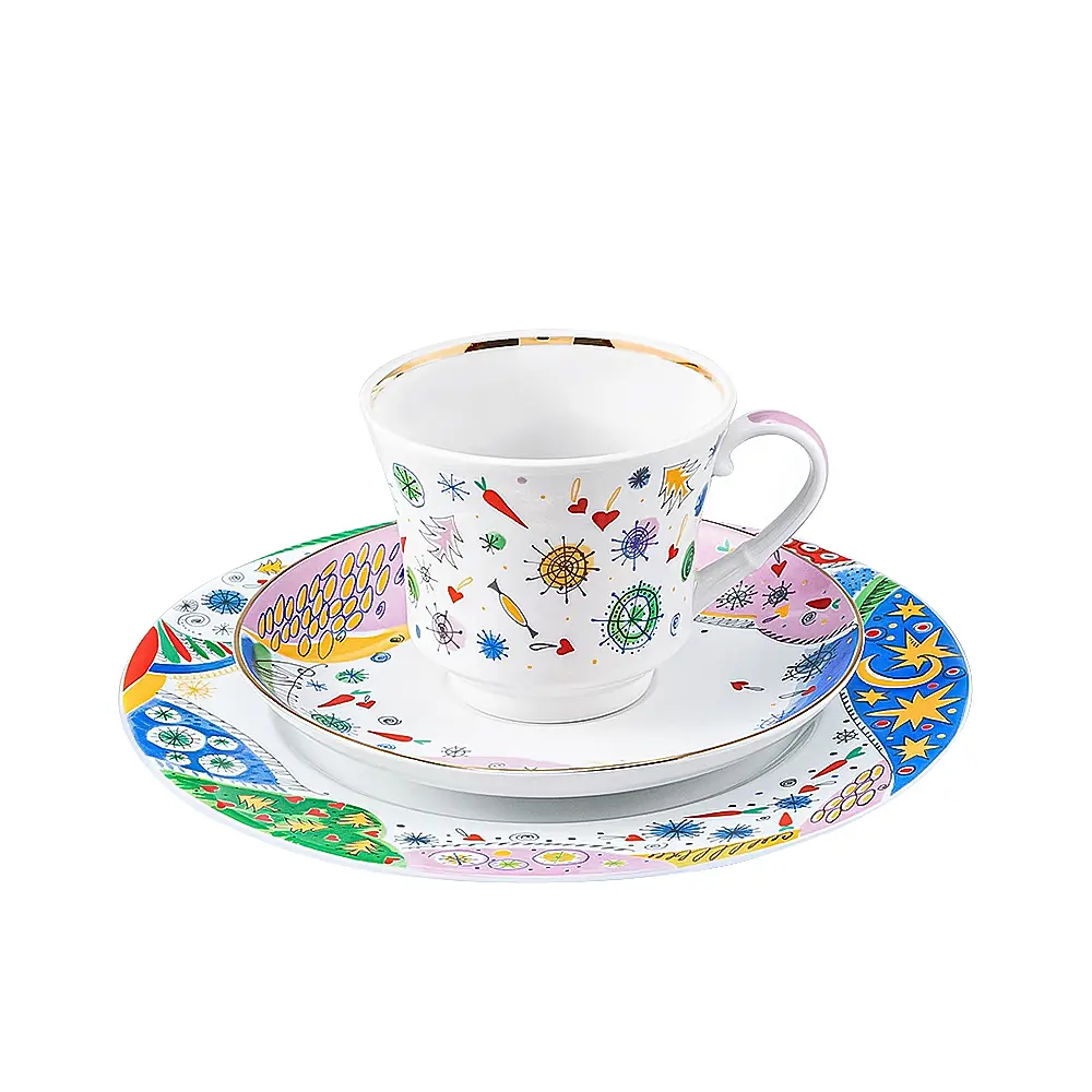 Чайный набор из 3 предметов Конфетти от Императорский фарфоровый завод