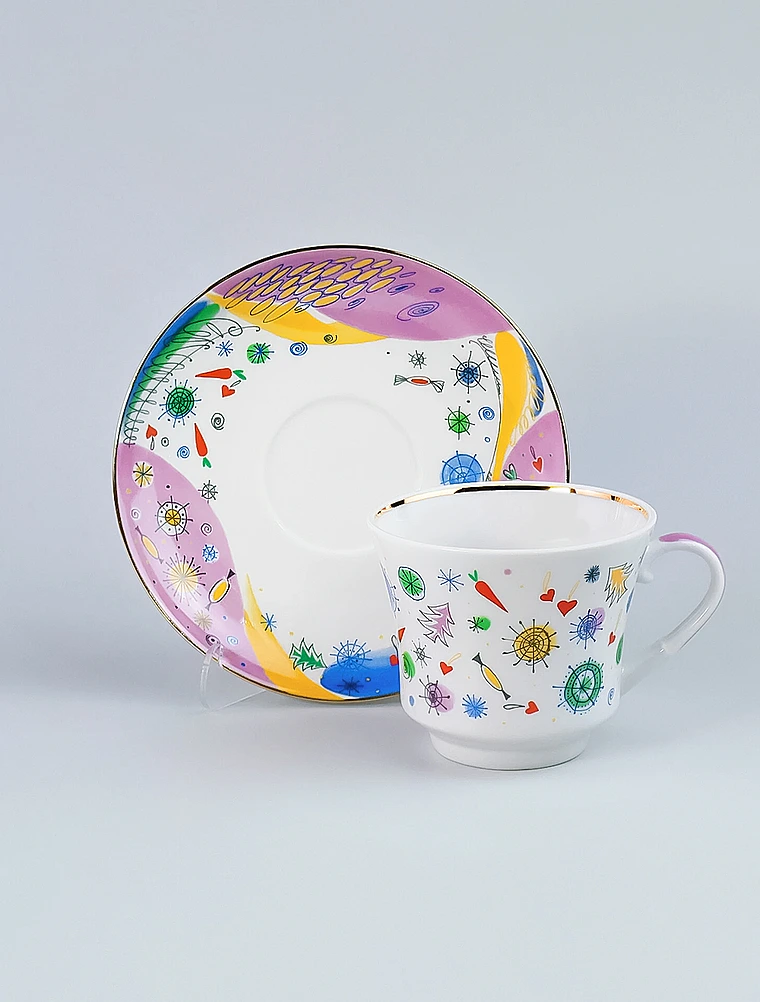 Чайный набор из 3 предметов Конфетти от Императорский фарфоровый завод