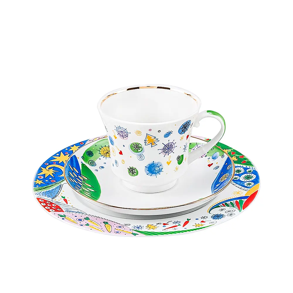 Чайный набор из 3 предметов Конфетти