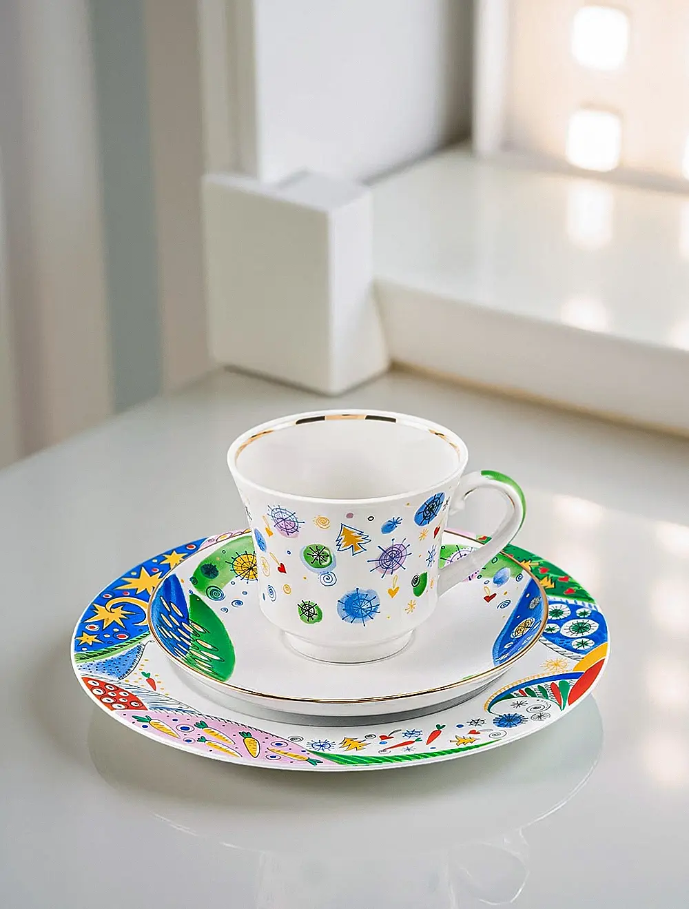 Чайный набор из 3 предметов Конфетти