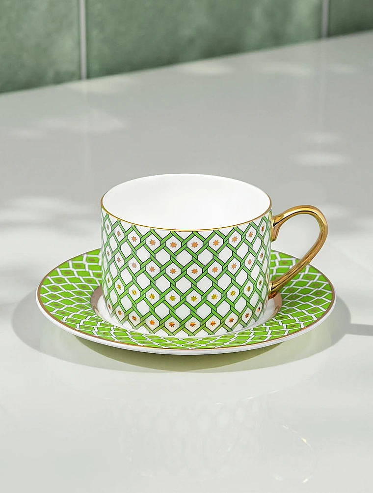 Чайная пара Лайм, 250 мл от Императорский фарфоровый завод