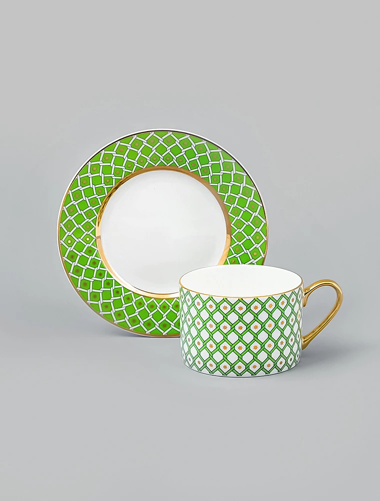 Чайная пара Лайм, 250 мл от Императорский фарфоровый завод